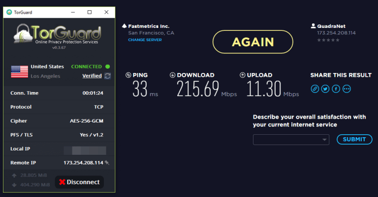 speedtest by ookla detailed results